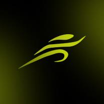 Stylized green abstract logo design